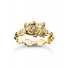 Thomas Sabo TR2482-414-39-56 Gold-plated Ring Roses Romance Ladies