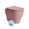 TONO WC misa stojaca, Geniusflush, 36x53cm, spodný/zadný odpad, blush dual-mat