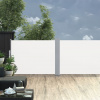 vidaXL Zaťahovacia bočná markíza, krémová 120x1000 cm 48479