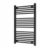 KÚPEĽŇOVÝ RADIÁTOR ČIERNY REBRÍKOVÝ 100x60 cm MODERNÝ OHRIEVAČ BERGEN