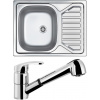Set Sinks (dřez Okio 650 M 0,6 mm matný + baterie Legenda S Chrom - lesklý) OK650MLESCL