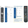 globo opticum hd-x405p, hd-x406p - náhradný diaľkový ovládač kompatibilný