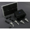 SO202 - 20W solární systém s akumulátorem, 12V + 5V USB + LED osvětlení