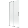 Mexen Velar L, 2-krídlová posuvná vaňová zástena 90 x 150 cm, 8mm číre sklo, chrómový profil, 896-090-003-01-01