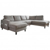 MID.YOU SEDACIA SÚPRAVA, textil, sivá - Online Only obývacie izby - 001454003227