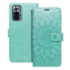 Kryt Forcell MEZZO Book Xiaomi Redmi Note 10 Pro mandala zelený