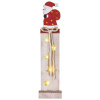 EMOS DCWW11 LED dekorácia drevená Santa 46 cm 2x AA vnútorná teplá biela časovač