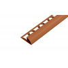 SP15 ukončovacia lišta C ACARA, PVC tabaková, 8 mm, 2,5 m