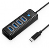 Orico USB-C 4x USB-A 3.1 Hub čierny