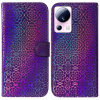 Peňaženkové 3D puzdro Colorful na Xiaomi 13 Lite - Fialová