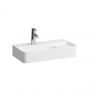 Laufen Kompaktné umývadlo Val s prízemným podstavcom a odkladacím priestorom vpravo, LCC - biele H8172854001041