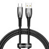 Kábel USB pre sériu Baseus Glimmer USB-C, 100 W, 1 m (čierny) 6932172617967