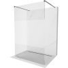 Mexen Kioto, sprchová zástena Walk-In 110 x 200 cm, 8mm číre sklo-námraza, grafitový profil, 800-110-002-95-35