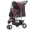 Buggy Kočárek pro psy 47 x 100 x 80 cm Barva: Hnědá
