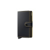 Secrid Miniwallet Matte Black & Ochre MM-Black-Ochre
