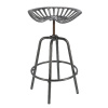 Židle barová Traktor, v.62-77cm, šedá|Esschert Design