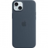 Kryt na mobil Apple iPhone 15+ Silicone Case with MagSafe - Storm Blue -MXQT3ZM/A