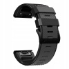 POHODLNÝ silikónový pásik GARMIN FENIX 5 6 7 8 47 mm PRO SOLAR 22 mm ČIERNY
