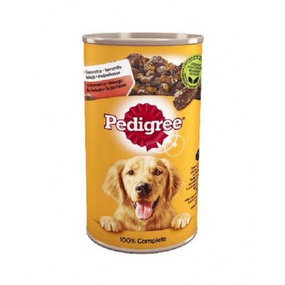 PEDIGREE Adult konzervy pre dospelých psov s kuracím mäsom a mrkvou v želé 12x 1200 g