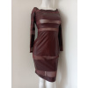Dámske sexi šaty 18966 dark burgundy - Koucla UNI