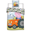 Aptex DETSKÉ BAVLNENÉ OBLIEČKY PEPPA GEORGE 100X135 CM, 1KS 40X60 CM VZOROVANÉ
