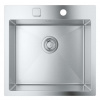 Grohe Drezy Drez K800, 52x51 cm, s automatickým odtokom, kefovaná nerezová 31583SD1-GR