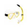Aqualung CUB COMBO SN - dětský šnorchlovací set transparent / yellow