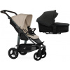 TFK Mono4 2v1 Sand Combi carrycot + Seat unit Nenafukovacie kolesá (s výplňou) Hlboká vanička Anthracite with Red Higlights