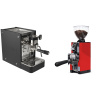 Stone Espresso Lite Black + Eureka Mignon Libra 65 All Purpose, CR ferrari red