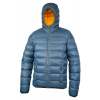 Pánska páperová bunda Warmpeace Vernon Majolica blue/nugget gold XL