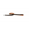 COLLAR Kožené vodítko Soft, 122cm/25mm, čierno-hnedá