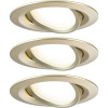 Paulmann 92406 Nova Coin LED vstavané svetlo sada 3 ks LED 6 W zlatá (matná); 92406