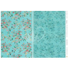 Ryžový papier Turquoise Floral Rozmer: A1