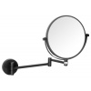 Sapho Sapho, X-ROUND BLACK kozmetické zrkadlo závesné priemer 180mm, čierna, XR006B