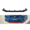 Maxton Design spoiler pod přední nárazník ver.3 pro Subaru Impreza Mk4, černý lesklý plast ABS, s červenou linkou SLEVA 7%