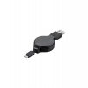 PremiumCord Kábel USB 3.1 C/M - USB 2.0 A/M, charging a sync navíjací kábel 1m (ku31cn1bk)