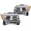 CHRYSLER JEEP GRAND CHEROKEE 2011-2013 - predné svetlá TUBE CHRÓMOVÁ