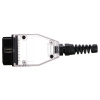 Zástrčka OBD-II s 16 piny pro montáž vlastního kabelu MECHANIC CABLE 30, transparentní