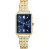 MINET Zlatomodré dámske hodinky SIENA so zlatým oceľovým remienkom