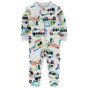 CARTERS CARTER'S Overal na zips Sleep&Play Grey Vehicles chlapec PRE/ veľ. 46 Variant: CARTER'S Overal na zips Sleep&Play Grey Vehicles chlapec PRE/ veľ. 46