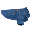 Oblečenie pre psa košeľa 25 cm Denim tmavo modrá