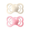 BIBS Supreme cumlíky zo silikónu 2ks - Ivory / Baby Pink - 2 (6–18 mesiacov)