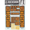 Rockshox Decal Kit 35mm DC - Neo2 Orange