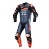 jednodílná kombinéza GP PLUS 4, TECH-AIR kompatibilní, ALPINESTARS (černá/červená fluo/tmavě modrá, vel. 56)
