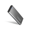 AXAGON EEM2-SG2, USB-C 3.2 Gen 2 - M.2 NVMe & SATA SSD kovový RAW box, bezšroubkový (EEM2-SG2)