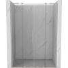 Mexen Velar L Duo posuvné sprchové dvere 150 cm, transparentné, kartáčovaný nikel - 871-150-003-02-97