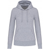 KARIBAN VINTAGE K4028 / Dámska ekologická mikina s kapucňou - oxford grey M