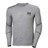 Helly Hansen Tričko LIFA Merino 75106, funkční, dlouhý rukáv, pánské COT59510607700-grey melang XS Melír šedá
