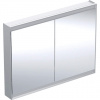 Geberit ONE - Zrkadlová skrinka s LED osvetlením, 1200x900x150 mm, 2 dvierka, hliník 505.815.00.1