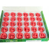 Id_237dp CUKROVÁ RUŽA 30ks TORTA DEKORÁCIE RUŽA ČERVENÁ RED CAKE